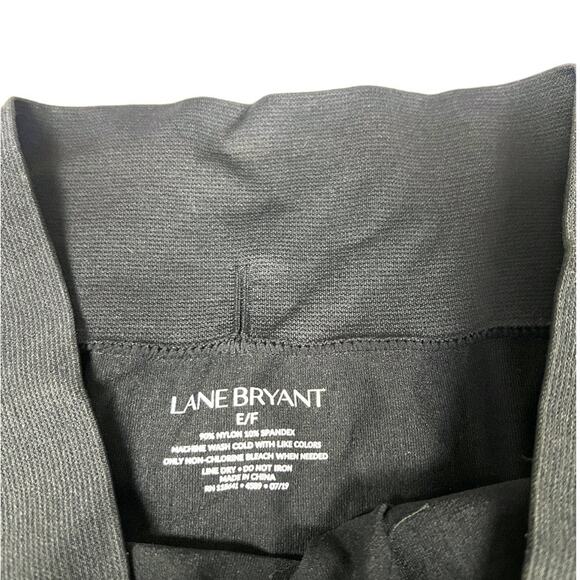 Lane Bryant High Waist Smoothing Leggings Solid Black Pull On Stretch Womens E/F - Picture 4 of 11